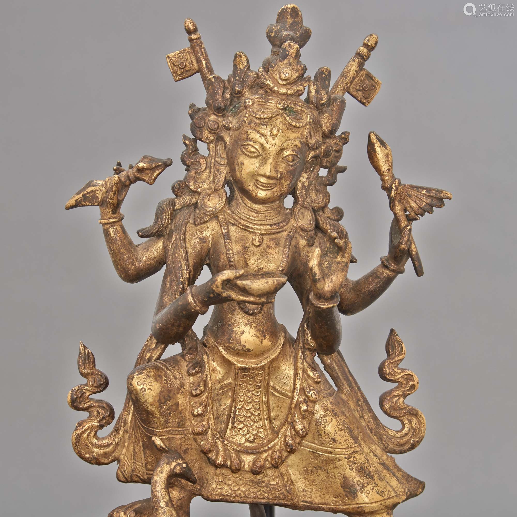 Tibetan Gilt-Bronze Deity